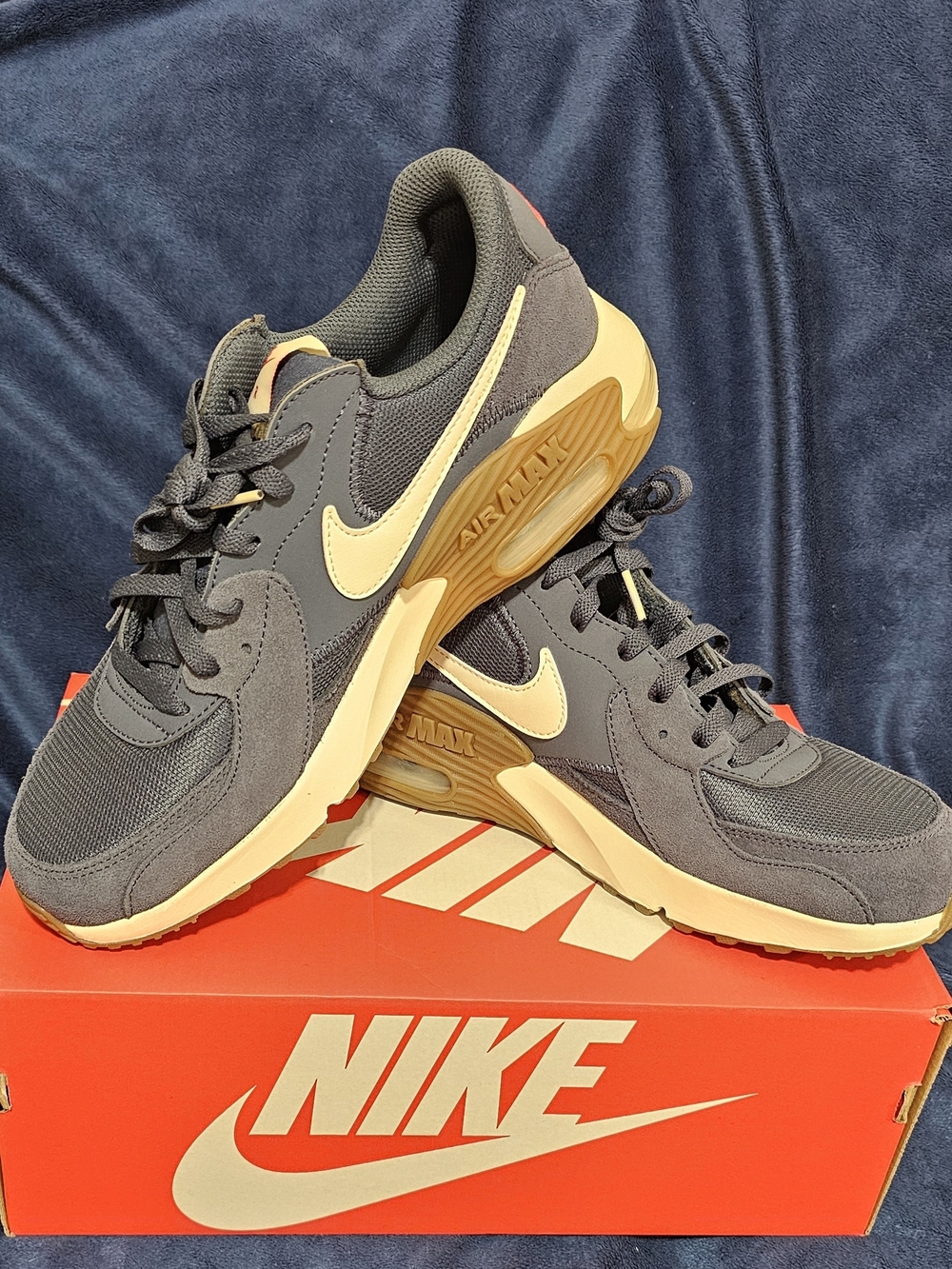 Nike Men’s Air Max Casual Sneakers in Charcoal & Cream